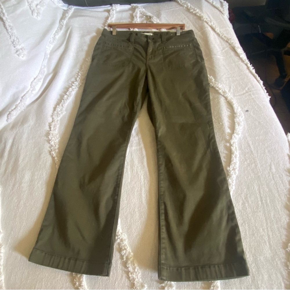 Madewell Mid-Rise Kick Out Jeans Olive Green Size 31 - Picture 8 of 17